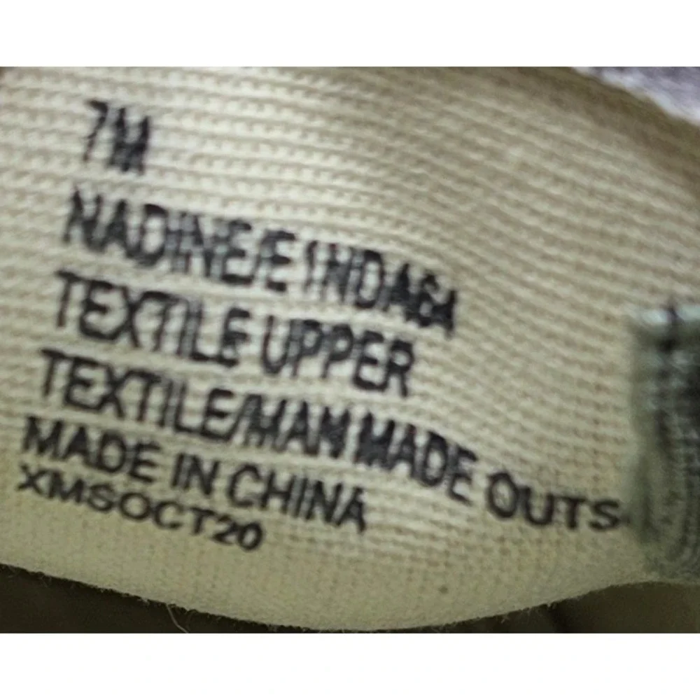 Esprit Womens Camo Slip On Sneakers Espadrille Jute Platform‎ Shoes Size 7